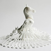 Photo of 3d print sculpture by Michaella Janse van Vuuren