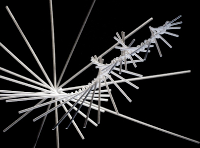 Photo of 3D Printed Art Mobile Hanging Kinetic Wire Sculpture Marco Mahler 8