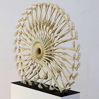 Photo of 3d printed artwork by Monika Horcicova