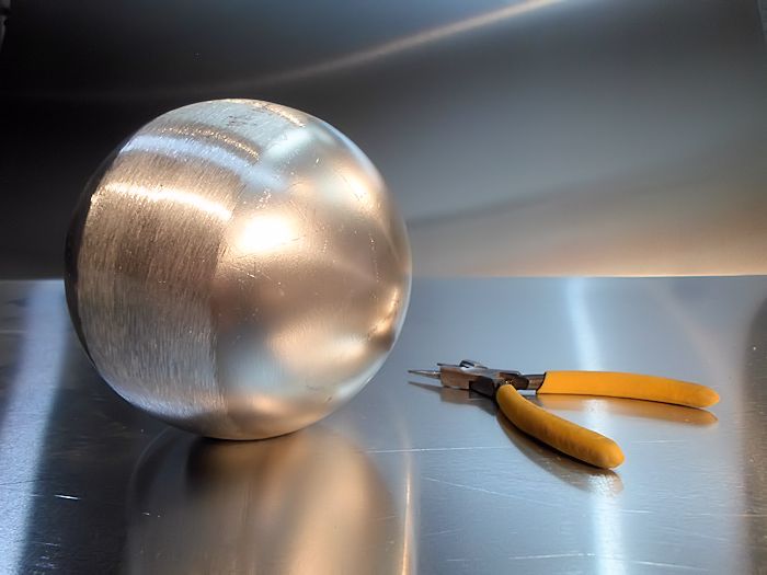 Photo of Hollow Metal Sphere (Aluminum Ball) for a Custom Mobile