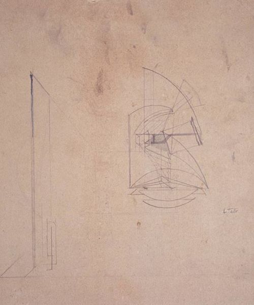 Image of Naum Gabo Sketch for a Mobile Construction