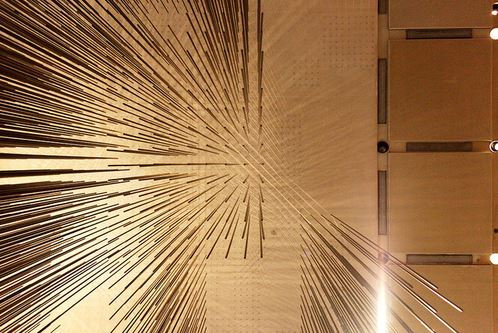 Photo of Richard Lippold Ceiling Four Seasons Restaurant Manhattan late 1950s Suspended Sculpture