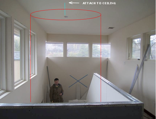 large custom ceiling mobile