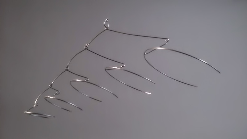Photo of Abstract Hanging Wire Sculpture