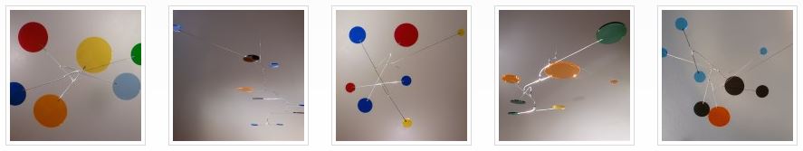 Image of Acrylic Glass Mobiles Plexi Transparent Multi Colored