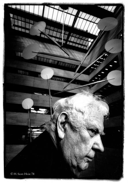 Photo of Alexander Calder and White Cascade (largest hanging mobile in the world)