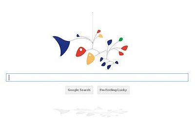 Image of Alexander Calder Mobiles Google Doodle