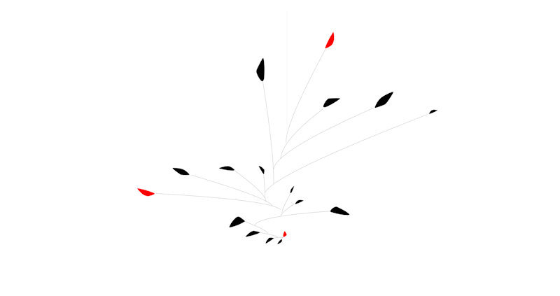 Image of Calder Style Mobile Sculpture