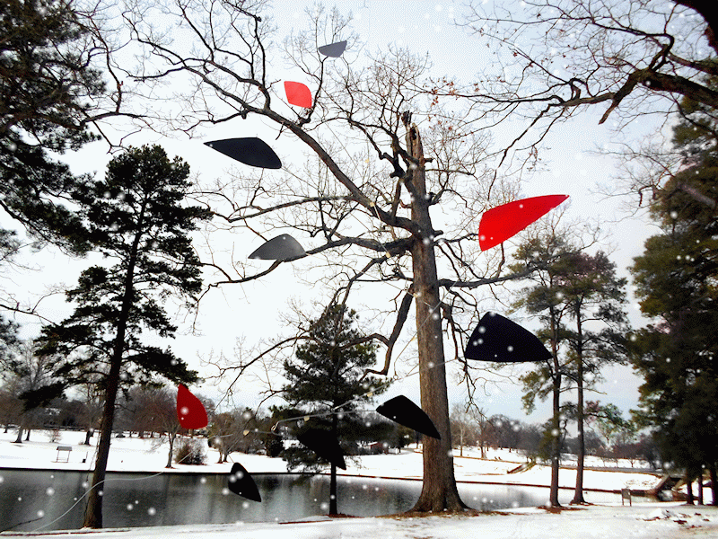 Photo of Large Custom-Made Mobiles Outdoors