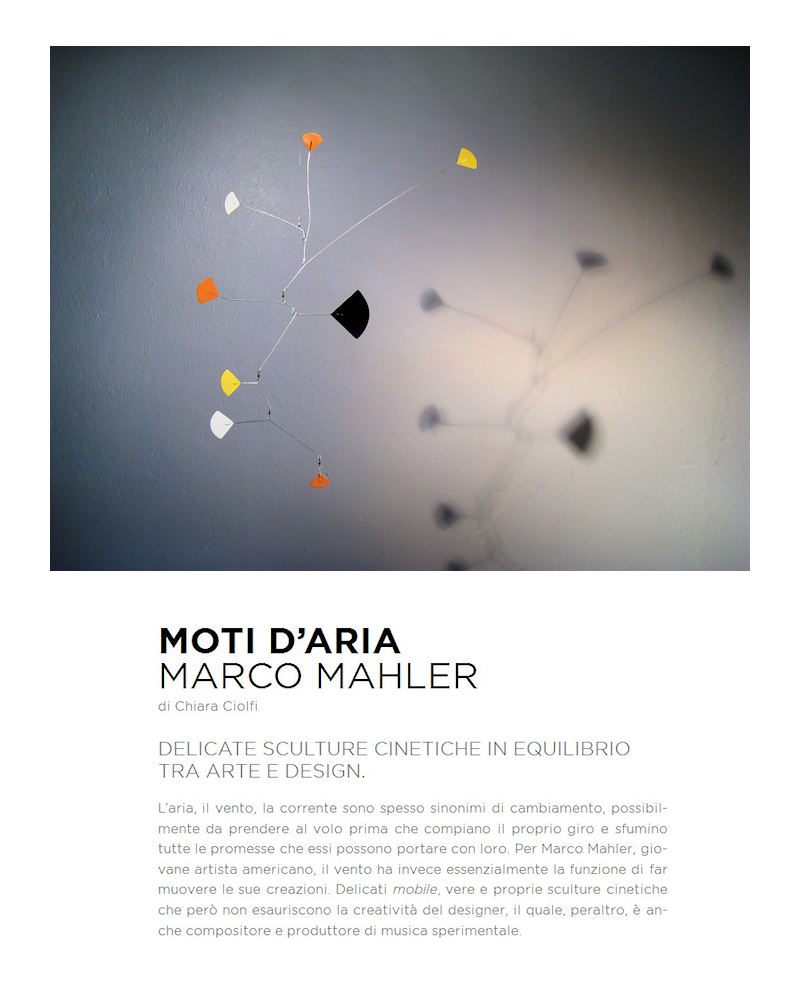 Image of Custom Mobiles Calder Style Interview