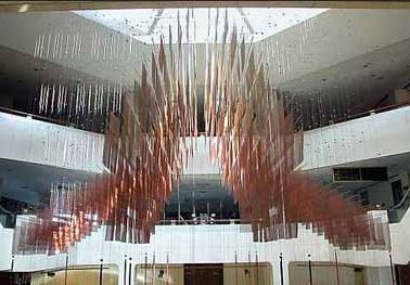 Picture of hanging sculpture art contemporary Putra World Trade Centre