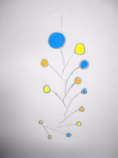 design of a custom calder mobile