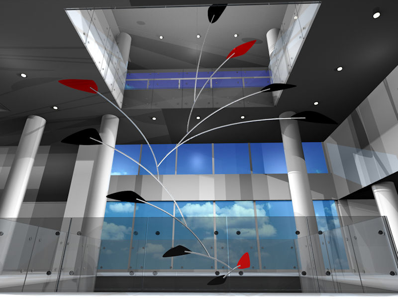 Image of Large Hanging Sculpture Calder Mobile