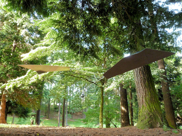 Large outdoor modern art mobile for sale - Hanging Kinetic Sculpture - Image