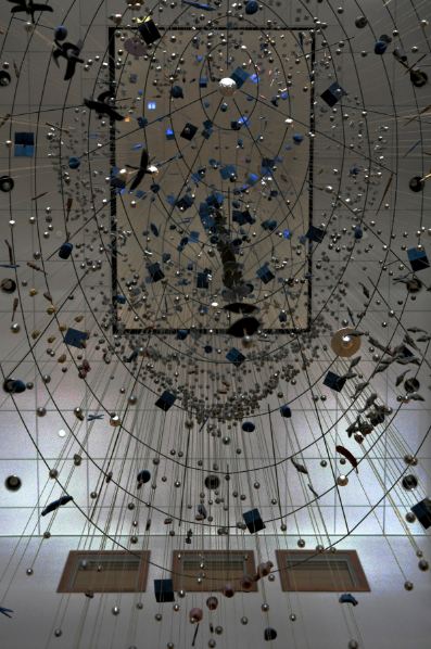 Image of suspended sculpture contemporary Ralph Helmick and Stuart Schechter