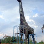 Recycled Metal Sculpture - Giraffe - by Tom Samui