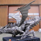 Dragon - Sculpture made from recycled metal by Tom Samui