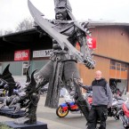 Warrior - Sculpture made from recycled metal by Tom Samui